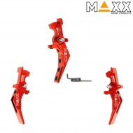 Cnc aluminum advanced speed trigger style b red maxx model (mx-trg002sbr) Cnc aluminum advanced speed trigger style b red maxx model (mx-trg002sbr)