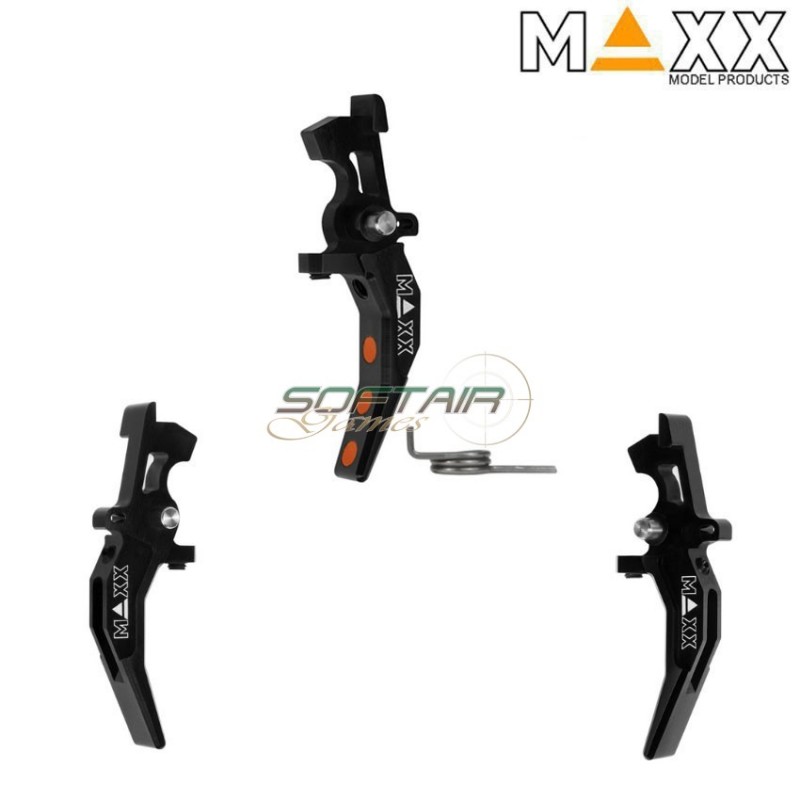 Cnc aluminum advanced speed trigger style c black maxx model (mx-trg002scb)