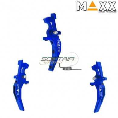 Cnc aluminum advanced speed trigger style c blue maxx model (mx-trg002scu)