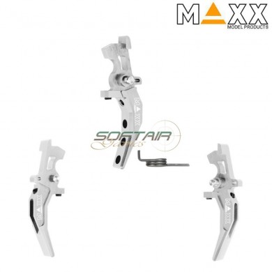 Cnc aluminum advanced speed trigger style c silver maxx model (mx-trg002scs)