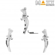Cnc aluminum advanced speed trigger style c silver maxx model (mx-trg002scs)