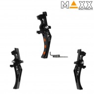 Cnc aluminum advanced speed trigger style d black maxx model (mx-trg002sdb)