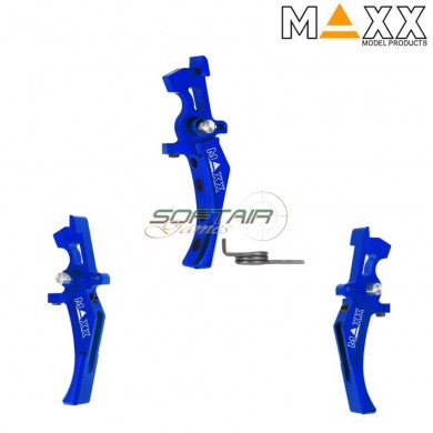 Cnc aluminum advanced speed trigger style d blue maxx model (mx-trg002sdu)