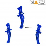 Cnc aluminum advanced speed trigger style d blue maxx model (mx-trg002sdu)