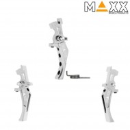 Cnc aluminum advanced speed trigger style d silver maxx model (mx-trg002sds) Cnc aluminum advanced speed trigger style d silver maxx model (mx-trg002sds)