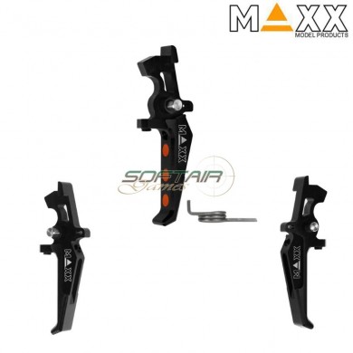 Cnc aluminum advanced speed trigger style e black maxx model (mx-trg002seb)