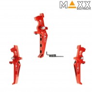 Cnc aluminum advanced speed trigger style e red maxx model (mx-trg002ser) Cnc aluminum advanced speed trigger style e red maxx model (mx-trg002ser)