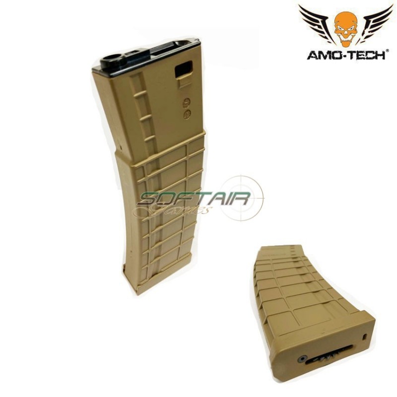 Set 5 hi-caps magazines 450bb apples dark earth for m4 series amo-tech® (amt-hc-apples-de-5)