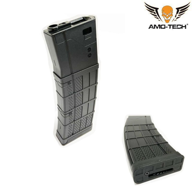Set 5 hi-caps magazines 450bb zulu black for m4 series amo-tech® (amt-hc-zulu-bk-5)