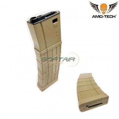 Set 5 caricatori maggiorati 450bb zulu dark earth per serie m4 amo-tech® (amt-hc-zulu-de-5)