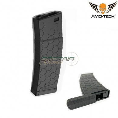 Set 5 hi-caps flash magazines 410bb bravo black for m4 series amo-tech® (amt-hcf-bravo-bk-5)
