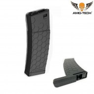 Set 5 hi-caps flash magazines 410bb bravo black for m4 series amo-tech® (amt-hcf-bravo-bk-5)