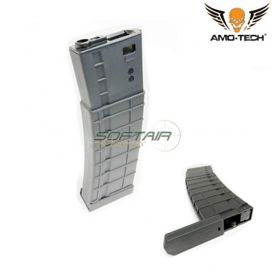 Set 5 hi-caps flash magazines 410bb apples black for m4 series amo-tech® (amt-hcf-apples-bk-5)