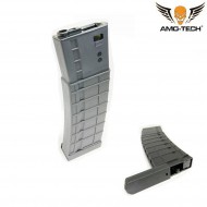 Set 5 caricatori maggiorati flash 410bb apples black per serie m4 amo-tech® (amt-hcf-apples-bk-5)