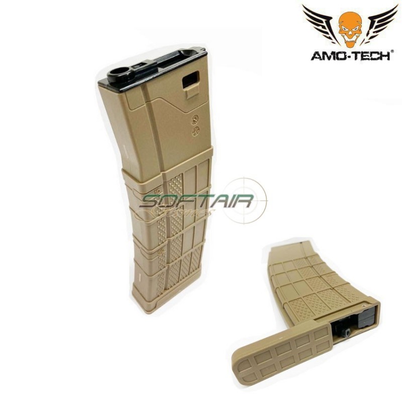 Set 5 caricatori maggiorati flash 410bb zulu dark earth per serie m4 amo-tech® (amt-hcf-zulu-de-5)