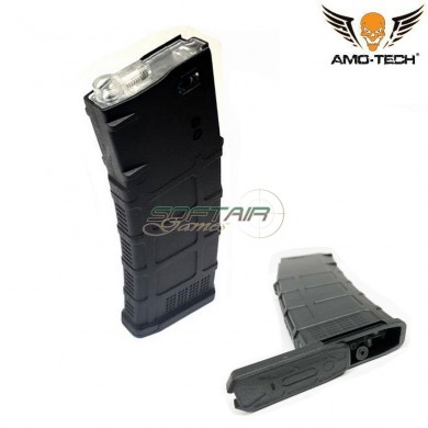 Caricatore maggiorato flash 320bb gen.3 oscar black per serie m4 amo-tech® (amt-hcf-oscar-bk)