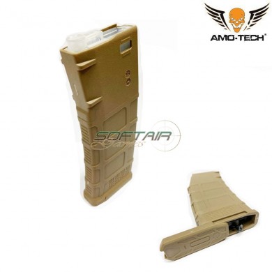 Set 5 caricatori maggiorati flash 320bb gen.3 oscar dark earth per serie m4 amo-tech® (amt-hcf-oscar-de-5)