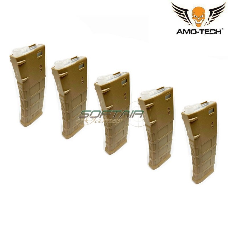 Set 5 caricatori maggiorati flash 320bb gen.3 oscar dark earth per serie m4 amo-tech® (amt-hcf-oscar-de-5) Set 5 caricatori maggiorati flash 320bb gen.3 oscar dark earth per serie m4 amo-tech® (amt-hcf-oscar-de-5)