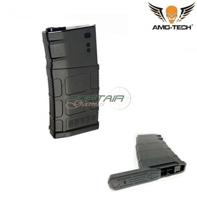 Set 5 hi-caps flash magazines 500bb charlie black for sr25 series amo-tech® (amt-hcf-charlie-bk-5)
