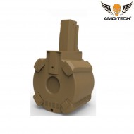 Caricatore elettrico & sound 1200bb foxtrot dark earth per serie mp5 amo-tech® (amt-esm-foxtrot-de)