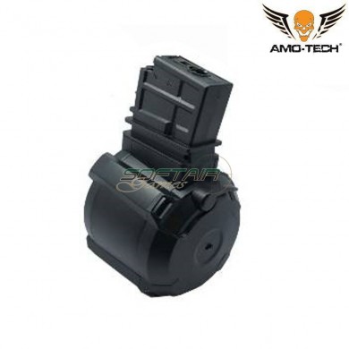 Caricatore elettrico 1200bb george black per serie g36 amo-tech® (amt-em-george-bk)