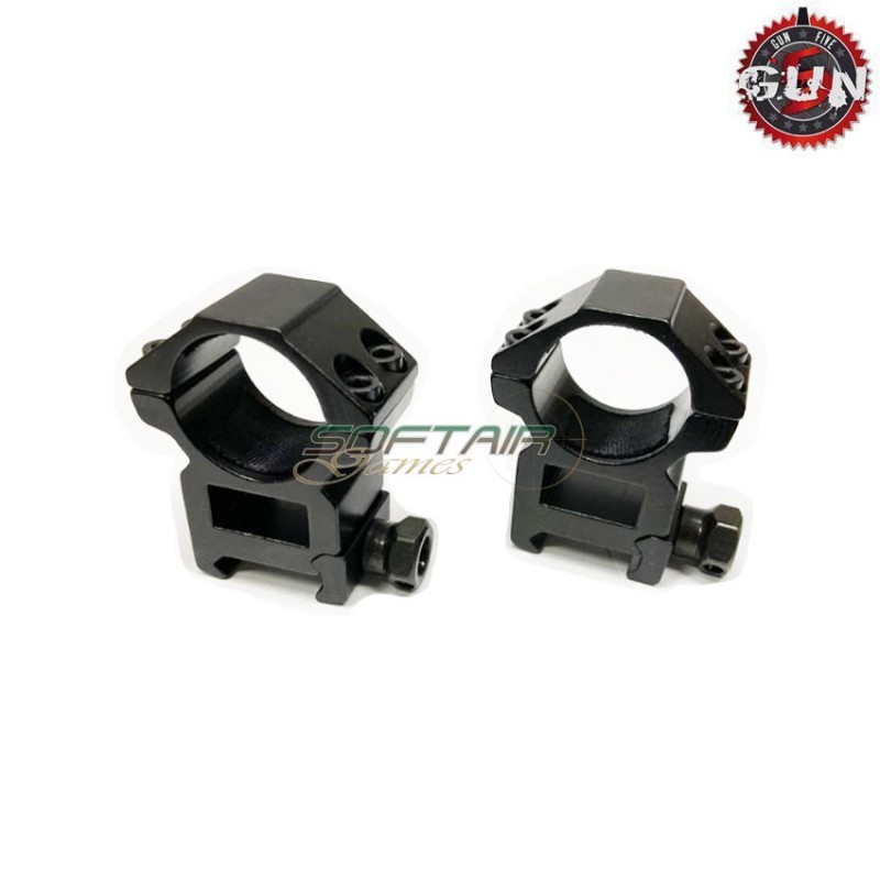 Set 2 Anelli 25.4mm Ottica Per 20mm Rail Gun Five (gf-092x) Set 2 Anelli 25.4mm Ottica Per 20mm Rail Gun Five (gf-092x)