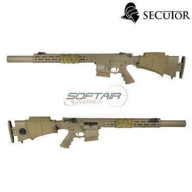 Electric rifle rapax xxi m.4 dmr dark earth secutor (sr-sax0004)