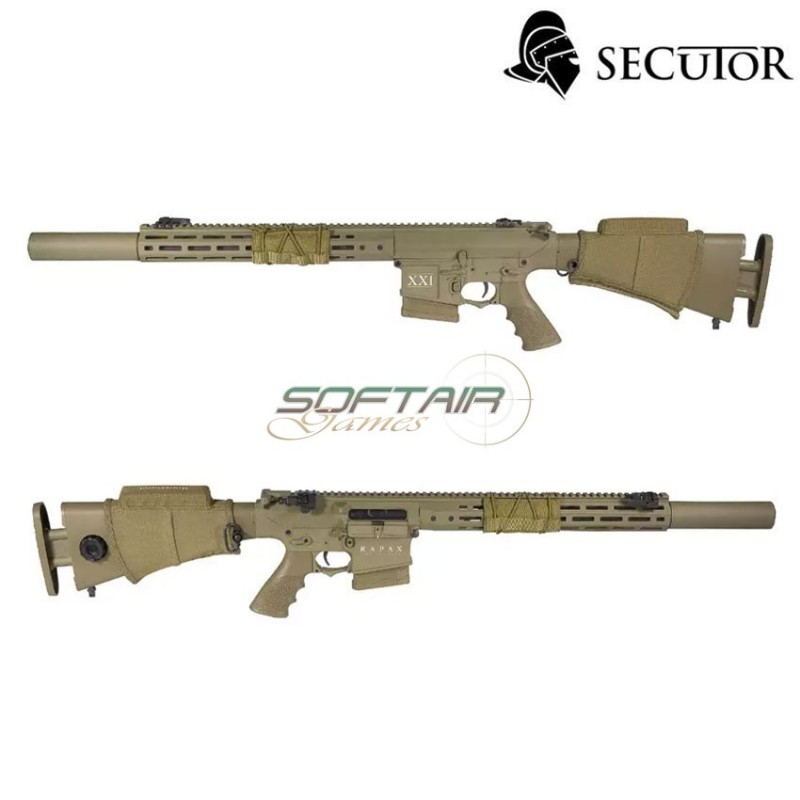 Fucile elettrico rapax xxi m.4 dmr dark earth secutor (sr-sax0004)