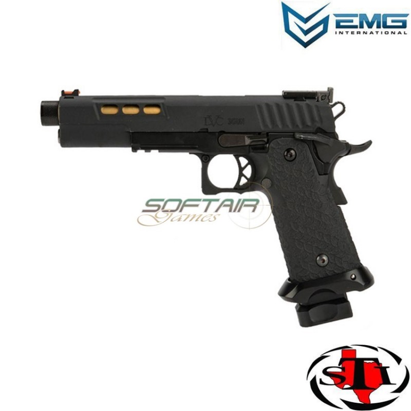 Gas gbb pistol dvc 3-gun 2011 threaded version emg (emg-110982) Gas gbb pistol dvc 3-gun 2011 threaded version emg (emg-110982)