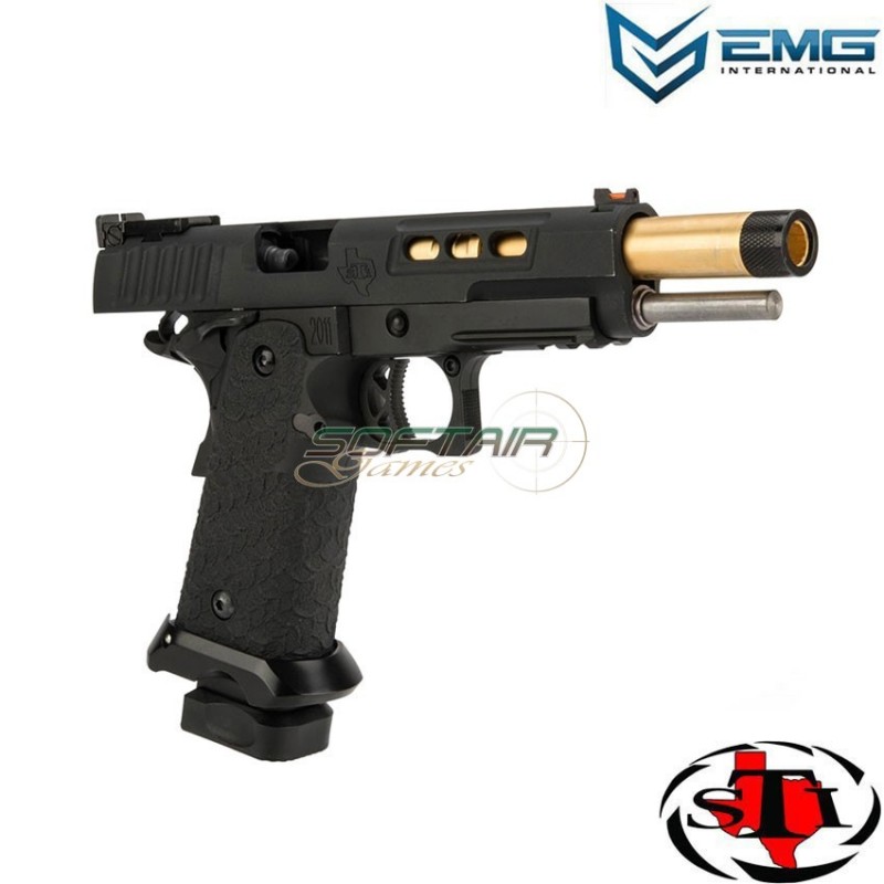 Gas gbb pistol dvc 3-gun 2011 threaded version emg (emg-110982) Gas gbb pistol dvc 3-gun 2011 threaded version emg (emg-110982)