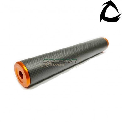 Carbo silenziatore premium line dsl1 14x1 ccw orange 200mm core airsoft italy (cai-dsl1-ora-ccw-200)
