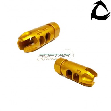 Flash hider ccw vgsm gold 14x1 core airsoft italy (cai-vgsm-ccw-oro)