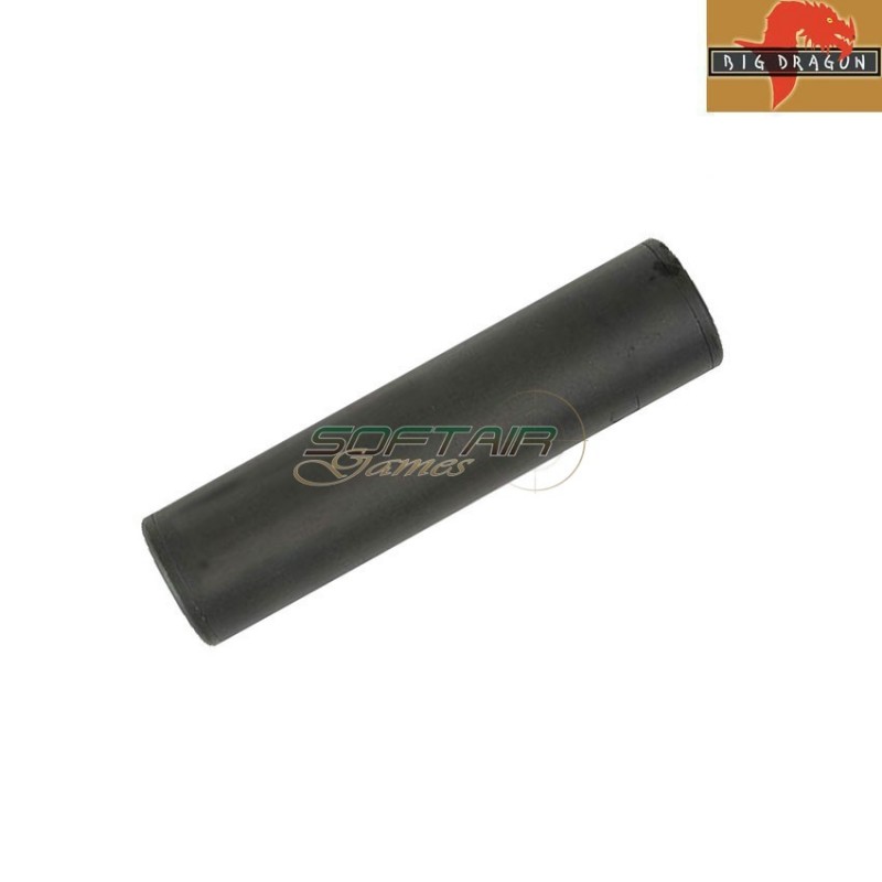 Silenziatore 14mm cw & ccw black 125mm big dragon (bd-0457b)