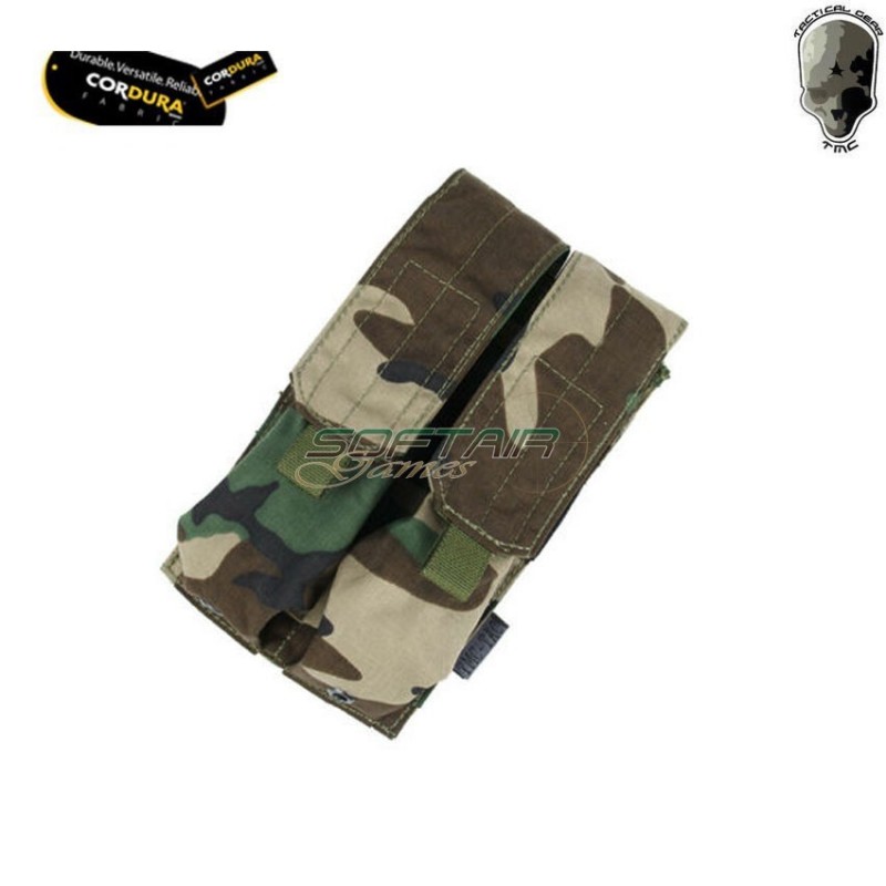 Tasca Doppia Woodland Per Caricatori Mp7 Tmc (tmc-2379-wl)