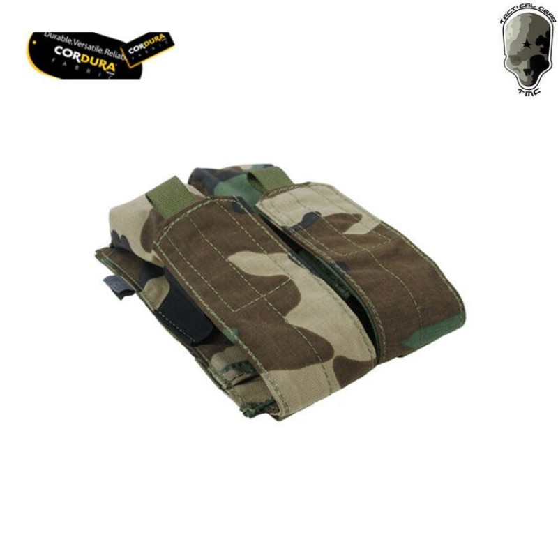 Tasca Doppia Woodland Per Caricatori Mp7 Tmc (tmc-2379-wl)
