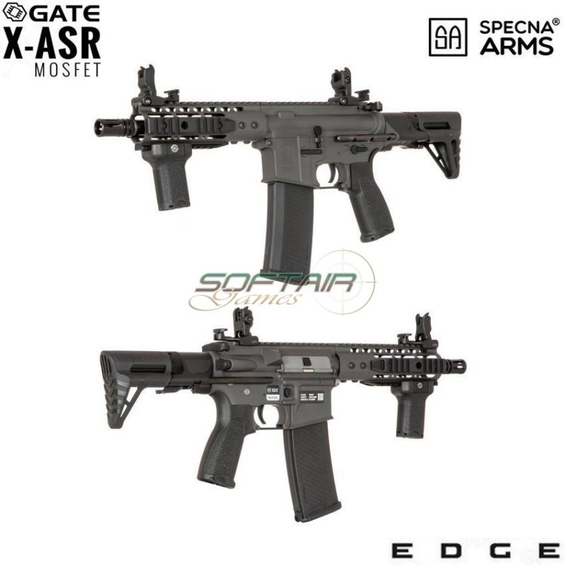 Fucile Elettrico Sa-e12 Edge™ M4 Short Keymod Pdw Replica Chaos Grey Specna Arms® (spe-01-027689)