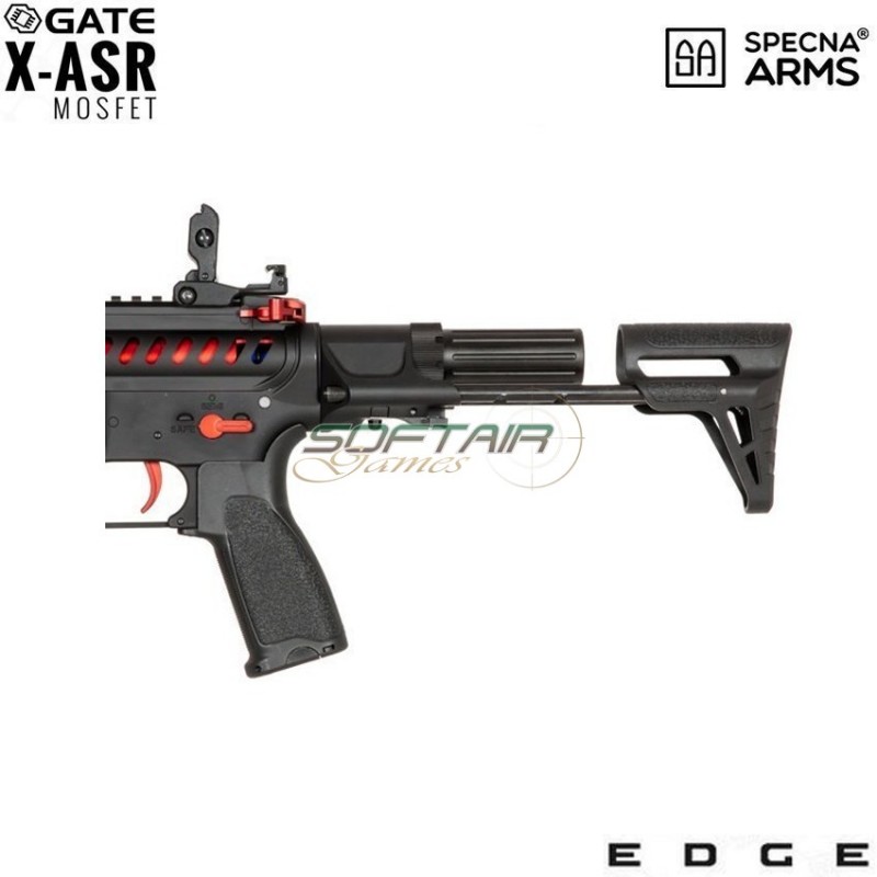 Fucile Elettrico Sa-e39 Edge™ M4 LC Ghost Pdw Replica Red Edition Specna Arms® (spe-01-027068)