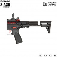 Fucile Elettrico Sa-e39 Edge™ M4 LC Ghost Pdw Replica Red Edition Specna Arms® (spe-01-027068)