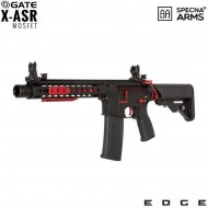 Electric Rifle Sa-e40 Edge™ M4 Noveske Cqb Keymod Carbine Replica Red Edition Specna Arms® (spe-01-024595)