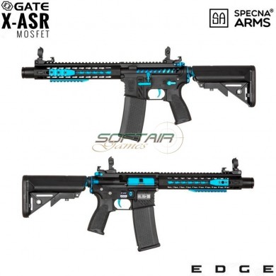 Electric Rifle Sa-e40 Edge™ M4 Noveske Cqb Keymod Carbine Replica Blue Edition Specna Arms® (spe-01-024597)