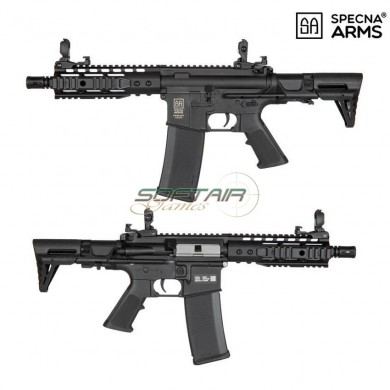 Electric Rifle Sa-c12 Assault Replica M4 Short Keymod Pdw Black Core™ Specna Arms® (spe-01-027698/033339)