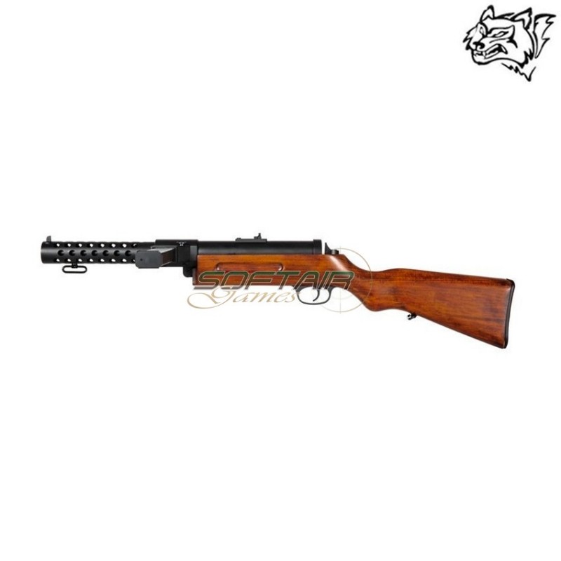 Fucile elettrico bergmann mp18 aeg smg full metal & real wood snow wolf (sw-027056)