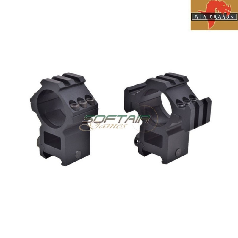 High set scope ring 30mm tube for 20mm rail black big dragon (bd-9168) High set scope ring 30mm tube for 20mm rail black big dragon (bd-9168)