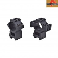 Set anelli per otttica alti tubo da 30mm per 20mm rail black big dragon (bd-9168) Set anelli per otttica alti tubo da 30mm per 20mm rail black big dragon (bd-9168)