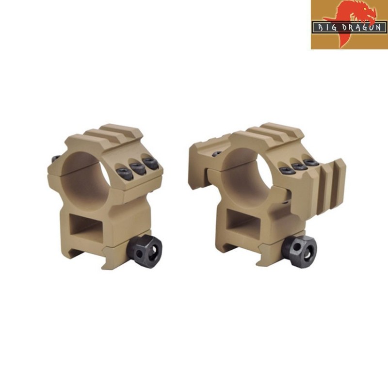 High set scope ring 30mm tube for 20mm rail dark earth big dragon (bd-9168b) High set scope ring 30mm tube for 20mm rail dark earth big dragon (bd-9168b)
