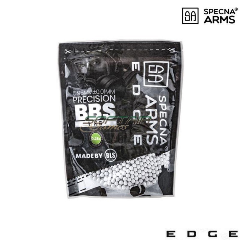 Bio precision bbs 1kg. 0.25gr. edge™ white specna arms® (spe-16-027217)