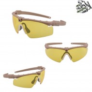 Occhiali Ultimate Dark Earth Frame & Yellow Lense Frog Industries® (fi-009981-deye)