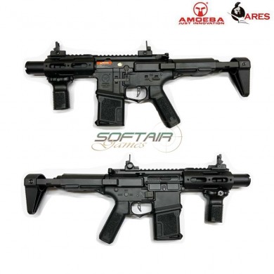 Electric Rifle Efcs Am-015 W/speed Trigger Black Stubby Mre Micro Cqb Ares Amoeba (ares-am-015-bk)