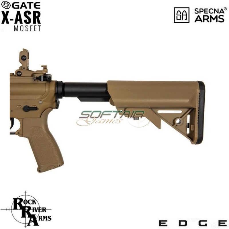 Electric Rifle Sa-e07 Edge™ Rra M4 Noveske Cqb Keymod Carbine Replica Dark Earth Specna Arms® (spe-01-024551)