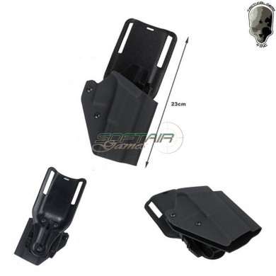 Fondina black rigida in kydex® rd style per pistola tipo glock tmc (tmc-3397-bk)